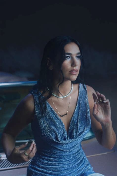 versace dua lipa blue dress
